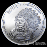 2015 美国印第安酋长.苏族野牛（首发）银币 1盎司 全配