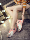2016年春秋季新款女士韩版拼色厚底气垫运动鞋休闲鞋单鞋女学生鞋