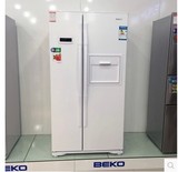 原装进口 BEKO/倍科对开门冰箱GNEV124E 白色双开门冰箱 带吧台