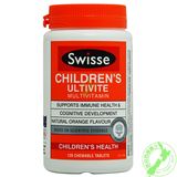 澳洲Swisse儿童复合维生素+矿物质咀嚼片120片 天然橙味