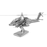 特价3D金属模型DIY手工拼装立体拼图合金玩具模型阿帕奇直升机