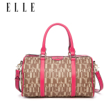 【预售】ELLE女士时尚印花休闲枕头包手提包单肩包斜挎包波士顿包