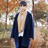 韩国2016新款茧型毛呢外套女中长款秋冬加厚韩版学生羊毛呢子大衣