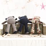 美式乡村小熊布娃娃创意儿童房间卧室客厅沙发家居装饰品摆件摆饰