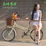 上海三斯公主车20寸自行车6档变速学生自行车女/复古女士淑女车