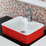 马可波罗特价卫浴 方形彩色台上盆 卫生间洗手盆 有/无龙头孔