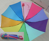 出口日本专柜正品 彩虹伞 玻纤防风 长柄 韩国 晴雨伞 防紫外线