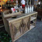 漫咖啡备餐台 服务柜 老榆木备餐台  自助台 餐边柜