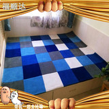 地毯客厅现代简约 时尚彩色格子宜家地毯卧室长方形