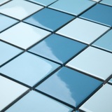 莱纳斯陶瓷马赛克 蓝色釉面马赛克 瓷砖厨房卫生间鱼池泳池马赛克