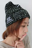 【戴发】毛线帽子 韩国官网同款 黑白混色针织冬季保暖潮人男女款