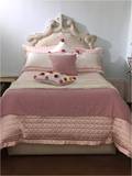DiKayes/迪卡伊现代样板间床品粉色系样板间女孩房床上用品多件套