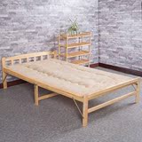 折叠床松木床实木床单人床1米午休床简易床0.8米成人双人床1.2米
