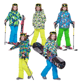 2015年Phibee菲比小象新款高端男童儿童滑雪服套装防风防水正品