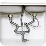 居家家 厨房水槽三通下水管子 双槽洗菜盆出水管防臭下水器排水管