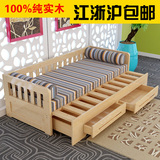 新款实木沙发床1.8米1.5小户型多功能两用折叠储物宜家简约双人床