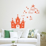 儿童房间墙壁贴画房间装饰品 幼儿园宿舍装扮贴纸 公主城堡