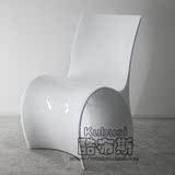 酷布斯 创意造型panton chair玻璃钢潘东椅H型 洽谈椅 休闲椅