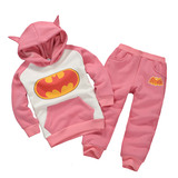 正品minizone蝙蝠侠套装男童卫衣/女童保暖不倒绒儿童休闲运动衣