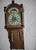 美国代购 老式古董钟表Vintag实木黄铜时钟 睡梦少女壁钟挂钟