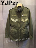 JS NEW YORK 韩国代购女装 2015秋 军工装束腰短款夹棉外套YJP27