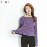 EAL韩国版2016春装新品打底针织衫 女士套头纯色长袖圆领毛衣Y917