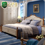 卡伊莲地中海风格床双人床实木床1.8米1.5田园床木质大床家私DC01