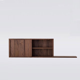 壁柜实木吊柜储物柜厨房卧室家具橡木置物架创意格子简约现代家具