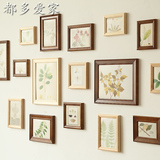 都多爱家 实木照片墙 北欧宜家风格 创意相框墙组合 日式相片墙16