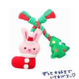 【现货】日本代购宠物狗狗发声洁齿耐咬玩具圣诞节系列米菲兔礼物