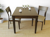 日式纯实木餐桌实木家具现代简约推拉伸缩白橡木餐厅家具