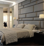 北京定做墙面软包欧式床头沙发客厅卧室背景墙3d电视墙皮革软包床