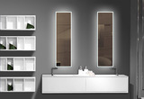 适用于卫生间与浴室的现代简约风格LED镜灯一体式高清化妆台镜子