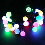 圆球LED彩色装饰灯 球形圣诞节圆球彩灯亮化室内户外防水黑线