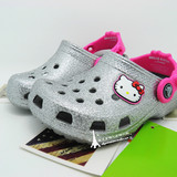 美国代购Crocs卡洛驰童鞋Hellokitty洞洞鞋 女童凉鞋C8-9码