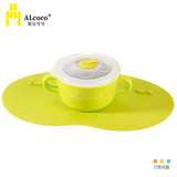 爱伦可可（ALcoco）儿童餐具吸盘碗 宝宝婴儿吸盘不锈钢 保温 绿?
