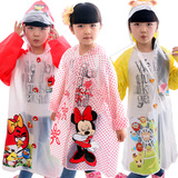 包邮儿童雨衣雨披加厚小学生带书包位男童女童透明帽檐幼儿园韩国