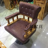 高档欧式美发椅子实木架子剪发椅子厂家直销美发椅子新款理发椅子