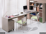 正品加厚实木电脑桌双人组合多层书柜办公台书架书桌台写字台