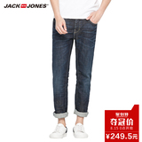 JackJones杰克琼斯夏季弹力男装修身深色青年牛仔裤O|216232510