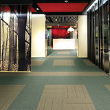方块毯尼龙混纺线条形PVC底方块地毯 商务办公室/写字楼/娱乐会所