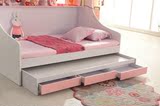 儿童家具高低子母床衣柜床 多功能床高箱床组合床带书架1.2 1.5米