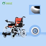贝珍电动轮椅车 8英寸PU发泡整轮 轮椅小轮整套含轴承 轮椅前轮