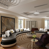 韩式创意真皮沙发 时尚小户型客厅 转角组合简约现代头层皮艺沙发