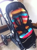 包邮彩虹棉垫 餐椅 推车 伞车折叠婴儿车通用棉垫 防水防尿