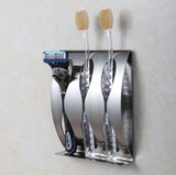 不锈钢牙刷架强力吸盘牙刷架牙具座牙刷盒子壁挂牙刷收纳架子挂钩