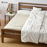 实木床日式简约现代韩式床 原木橡木床1.8米床双人床1.5米单人床
