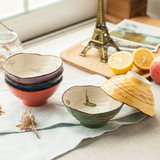 原创意陶瓷碗日本米饭碗日式和风饭碗贝壳碗甜品韩式餐具情侣套装