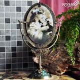绿野仙踪复古欧式双面台式镜子创意公主梳妆镜化妆镜/相框礼物