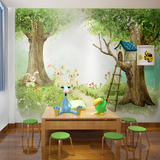 无缝壁画 卡通森林 环保儿童房卧室背景床头墙纸墙纸沙发壁纸中式